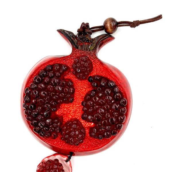 handmade hanged pomegranate wall decoration door home decoration  Hangings Turkish Ceramics Handmade Pottery  special gift for women’s day