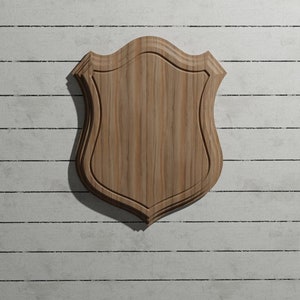 Trophy mounting plaque  CNC STL+DXF 3d model antler board