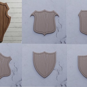 Over 60% off Pack of Trophy mounting plaque  CNC STL+DXF 3d model antler board