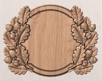 Round trophy board Digital file CNC for Aspire/Vcarve STL