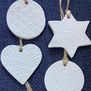 Handmade Ceramic Aroma Diffuser: Essential Oil Hanging Ornament (car, home, Christmas tree etc)