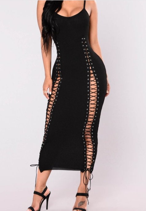 black dress morticia addams Morticia Addams Love Spell Dress main image 0