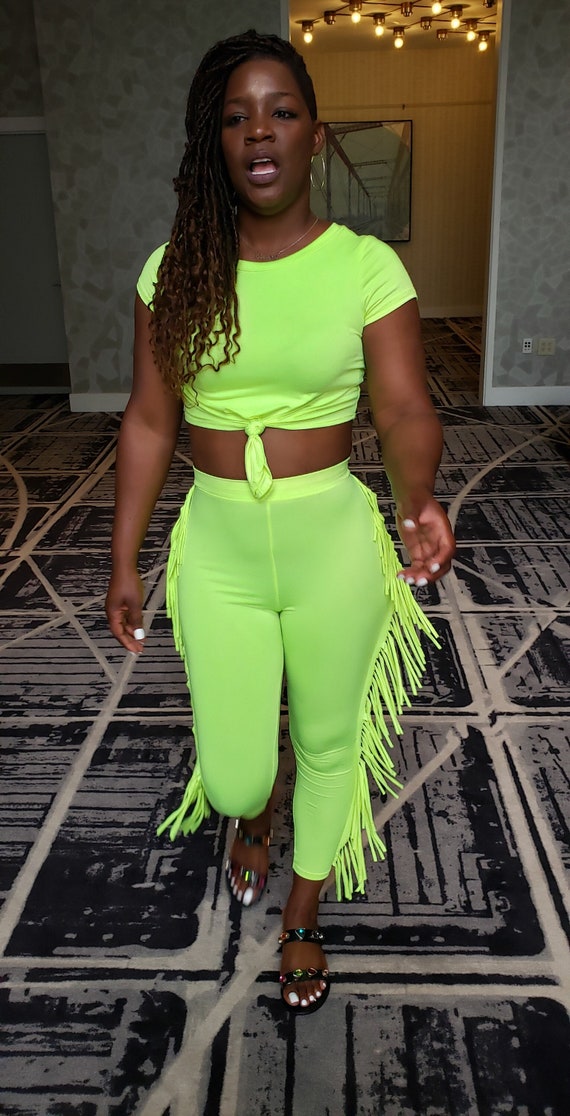 plus size neon crop top