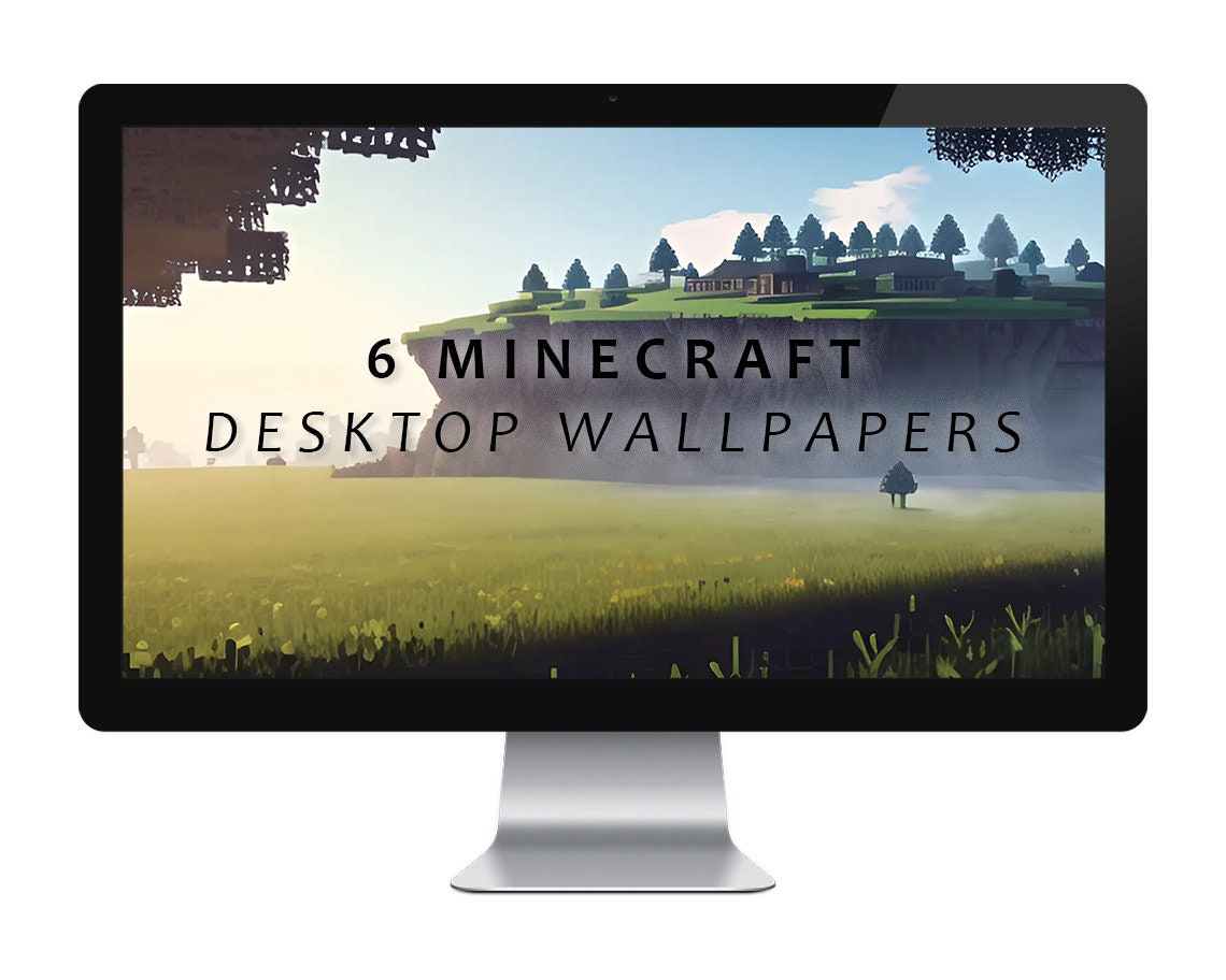 Ultimate Minecraft Adventure: 4K Desktop Wallpaper Collection set of 6 ...