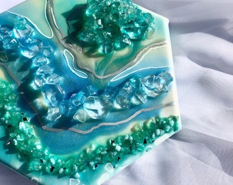 Geode Wall Art - Coastal Artwork