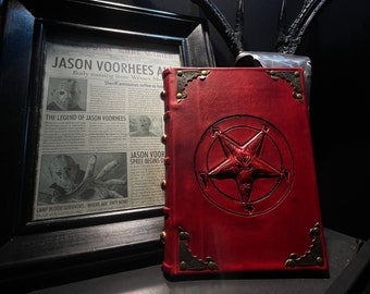 The Satanic Witch - Anton LaVey  - Exquisite Leather Bound Grimoire, Advanced Spell Casting, Satanism, and Occult MasterpieceLeather Carving