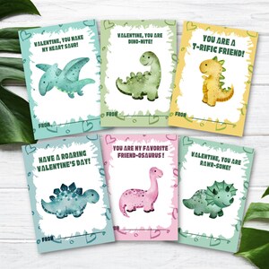 Dinosaur Valentine&#39;s Printable Card - Instant Download - Kids - Classroom - T Rex - Cute - Rawr - Love - Dinos - PDF - PNG - JPG - Files
