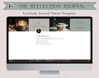 Notion Journal Gratitude Template | Personal Daily Gratitude Template | Morning Writing Routine | Daily Gratitude Practice