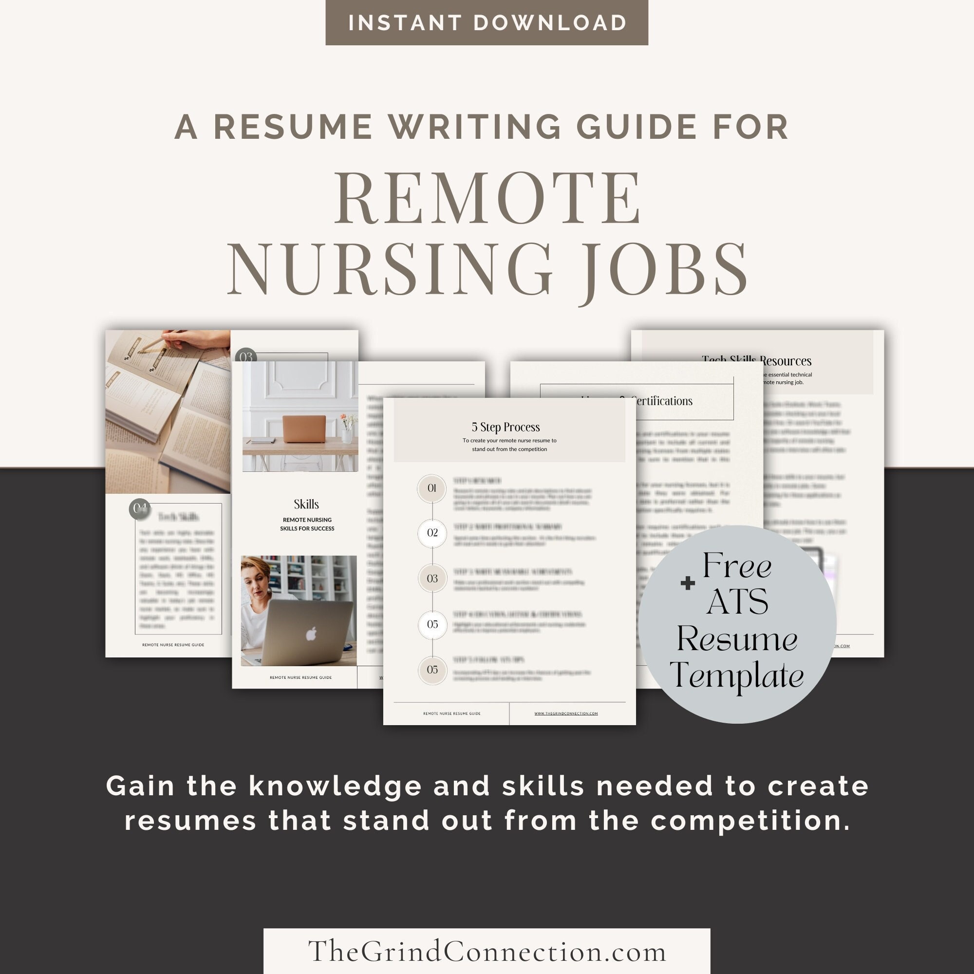 Remote Nursing Jobs Resume Guide ATS Remote Nurse Resume - Etsy