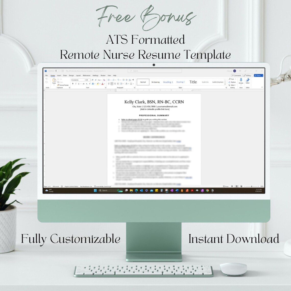 Remote Nursing Jobs Resume Guide ATS Remote Nurse Resume Etsy