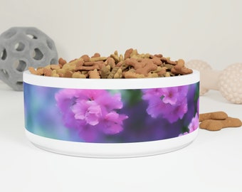 Gamelle en céramique pour animaux de compagnie avec motif floral | Gamelle pour chien et Gamelle pour chat