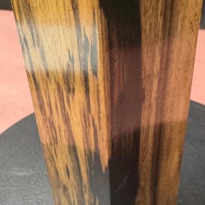 Black and White Ebony Wood turning blank, knife scales,wood turning,BWE08125