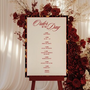 Wedding Schedule Template Old Money Etsy Wedding Schedule Template Old Money Etsy