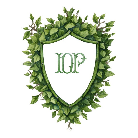 Efeu Digital Aquarell Wappen. Halb kundenspezifisches botanisches  Blatt-Kranz-Wappen personifizierte kundenspezifische  Hochzeitseinladungs-Zeichen-Familien-Monogramm - Etsy.de
