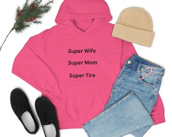 Felpa con cappuccio Super mamma