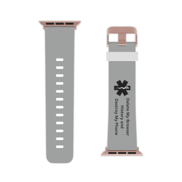Medical Alert Apple Watch Band Etsy