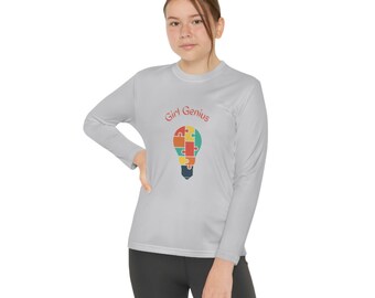 Girl Genius Youth Long Sleeve Competitor Tee