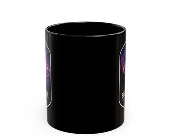 Believe Wild & Free Bigfoot Night Forest Mug | Black 11oz 15oz