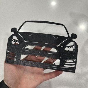 issan Skyline GTR Silhouette Wand Kunst Kohlefaser R32 R33 R34 R35