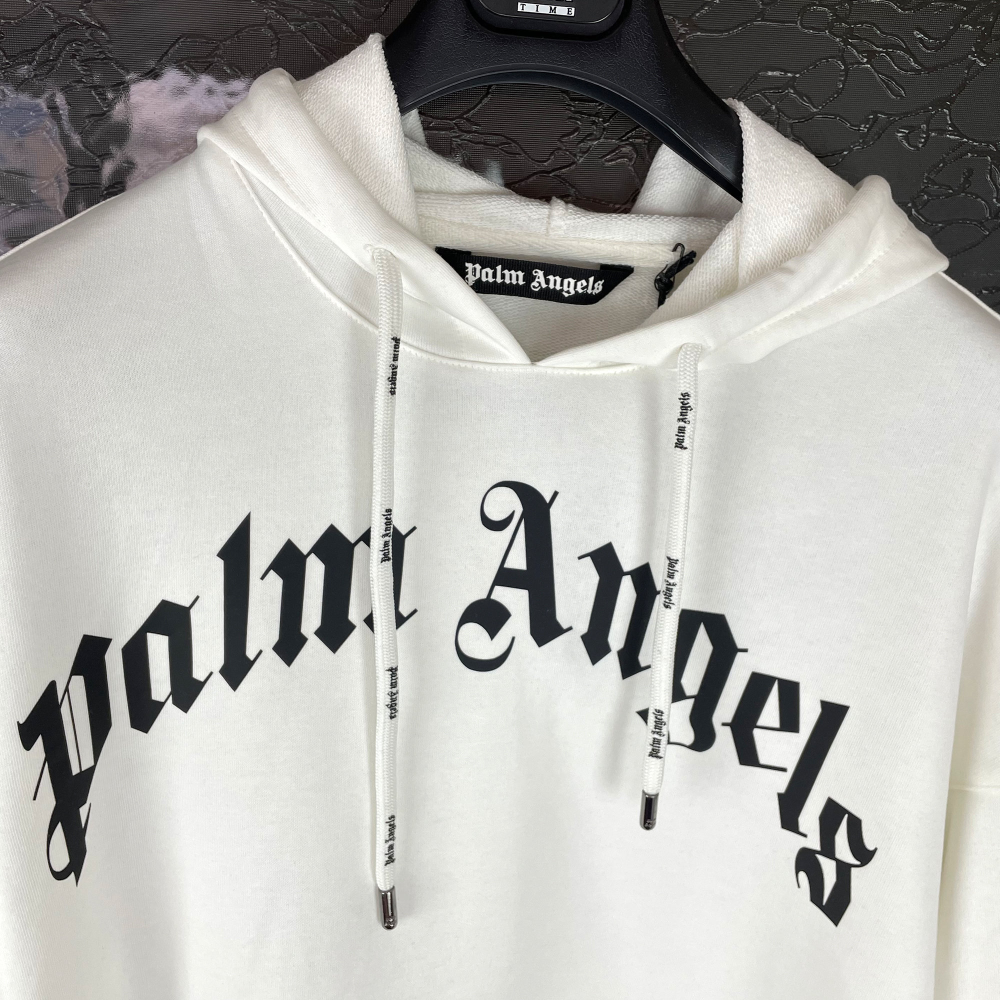 PALM ANGELS, Oth Logo Hoodie, Men, Blk/White 1001