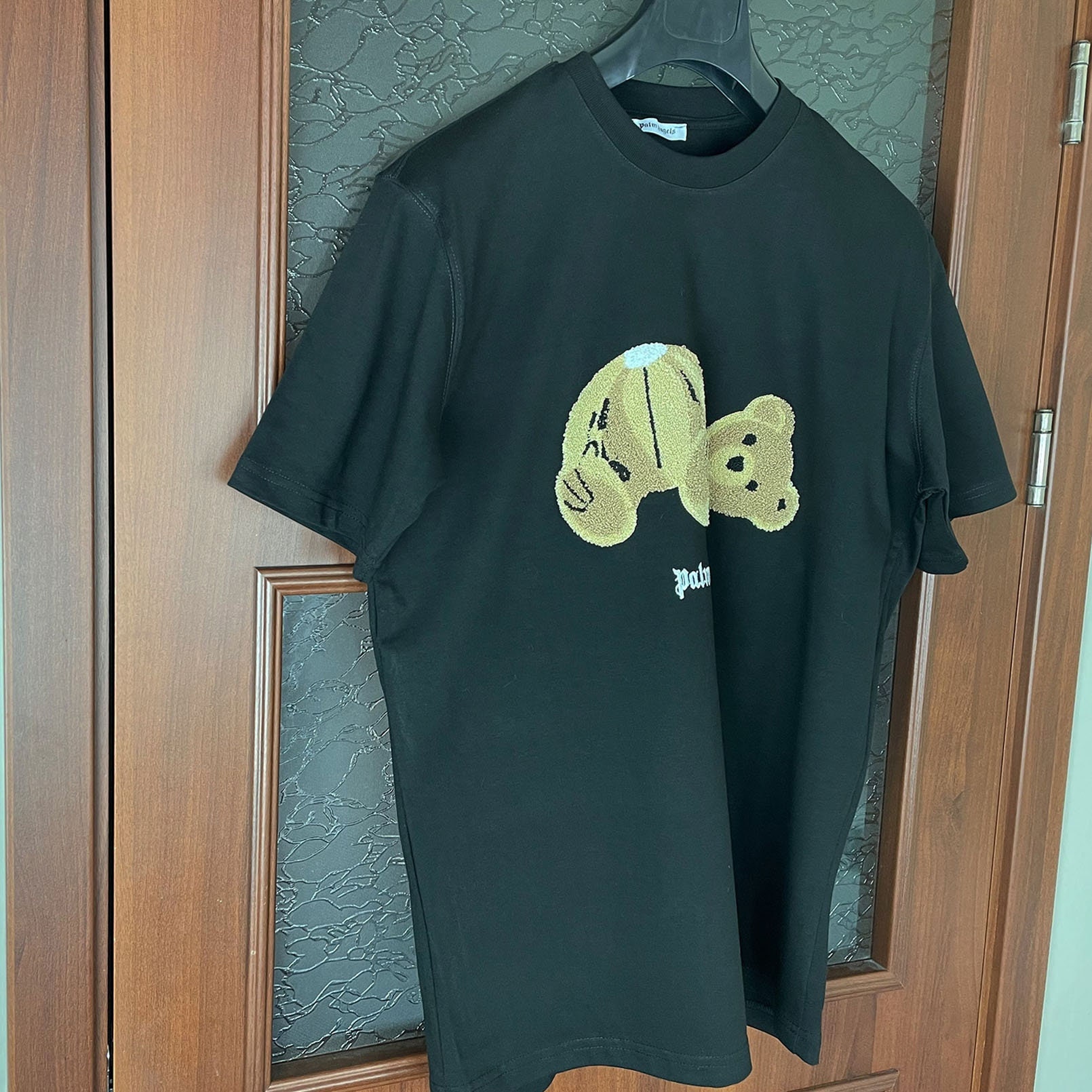 Palm Angels Bear In Love Logo T-shirt Black
