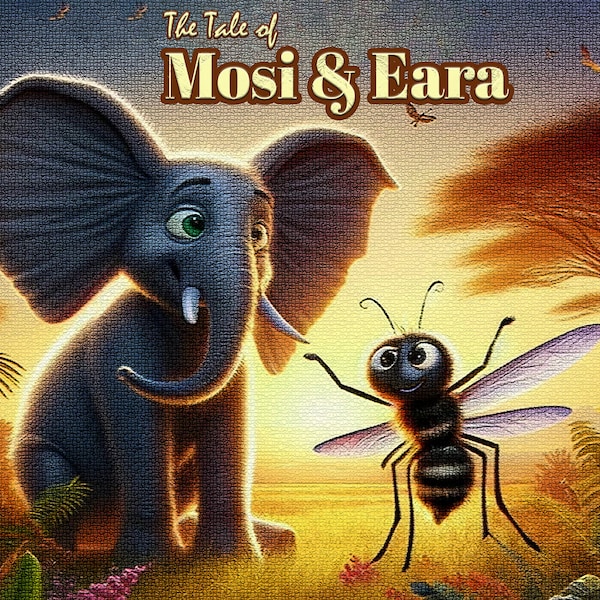 The Tale of Mosi and Eara; bedtime story for kids. Digital ebook with lesson for children learning.