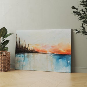 Acrylic painting on canvas original, painting on canvas original, landscape art, abstract art on canvas original, wall art, home decor
