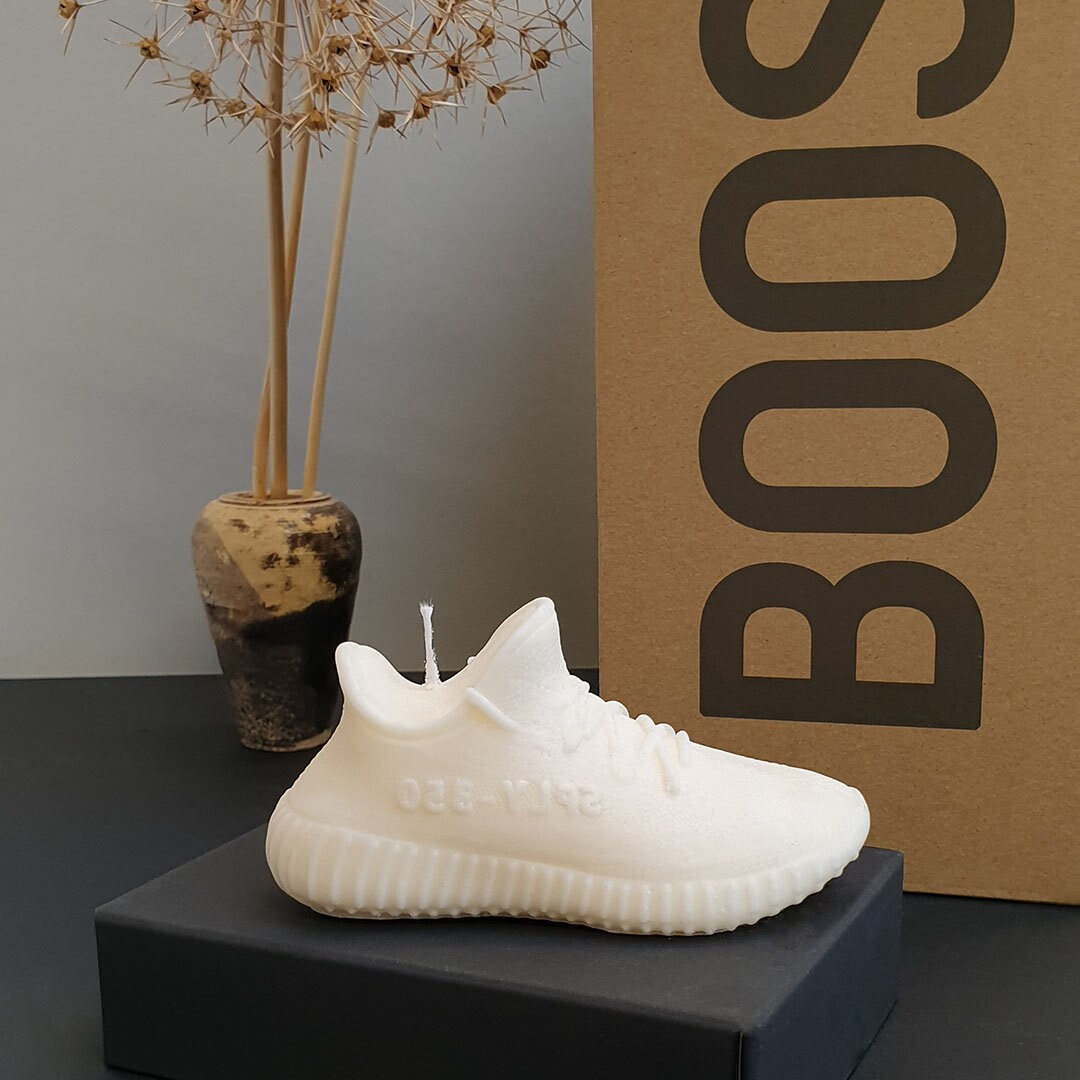 Yeezy 350 Candle White & Blue Etsy