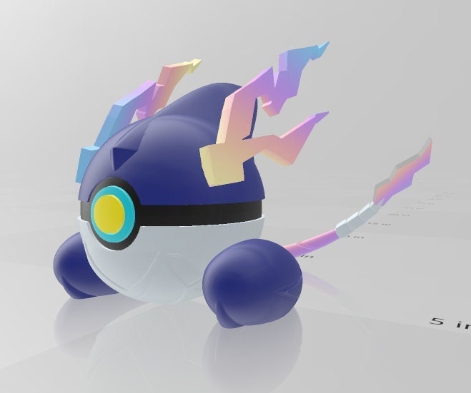 Miraidball Miraidon Themed Pokeball Pokemon 3D Printing Files
