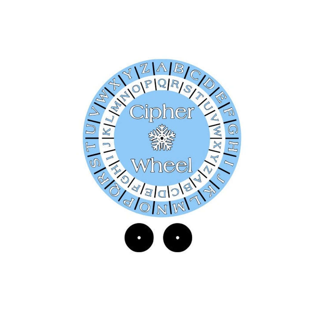 Christmas Cipher Wheel Template - Etsy