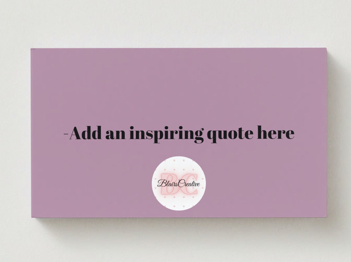 Customizable/ Printable Business Card Template - Etsy