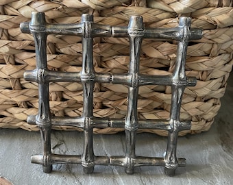 ANCIEN DESSOUS DE Plat Filigrane En Metal Argente ? EUR 9,00 - FR