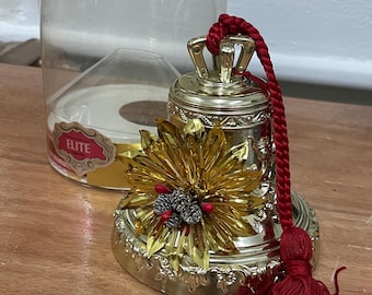 Title: Reuge Musical Bell Gold Tone Swiss Movement Anniversary