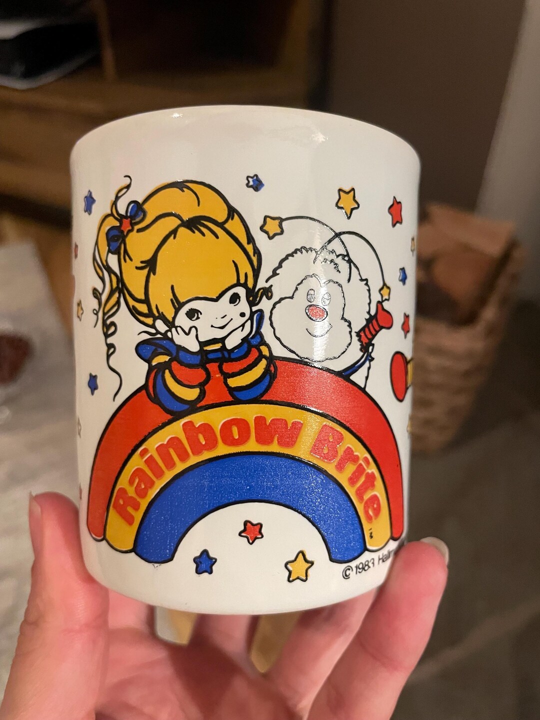 Rainbow Brite - Mug céramique Blondine et Pti'Malin - Hallmark 1983