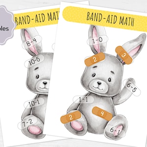 Engaging Math Subtraction Game for Kids | Homeschooling Worksheet, Educational Activity
