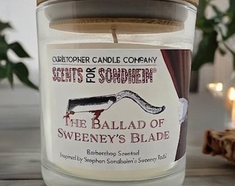 Sweeney Todd Barbershop Scented Candle | Musical Theater Inspired Soy Wax