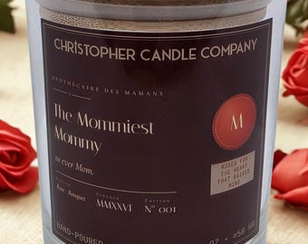 Rose Bouquet Soy Candle | Hand-Poured for Mom | Elegant Home Fragrance