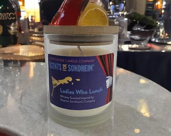 Whiskey Scented Candle | Ladies Who Lunch, Sondheim Inspired Soy Candle