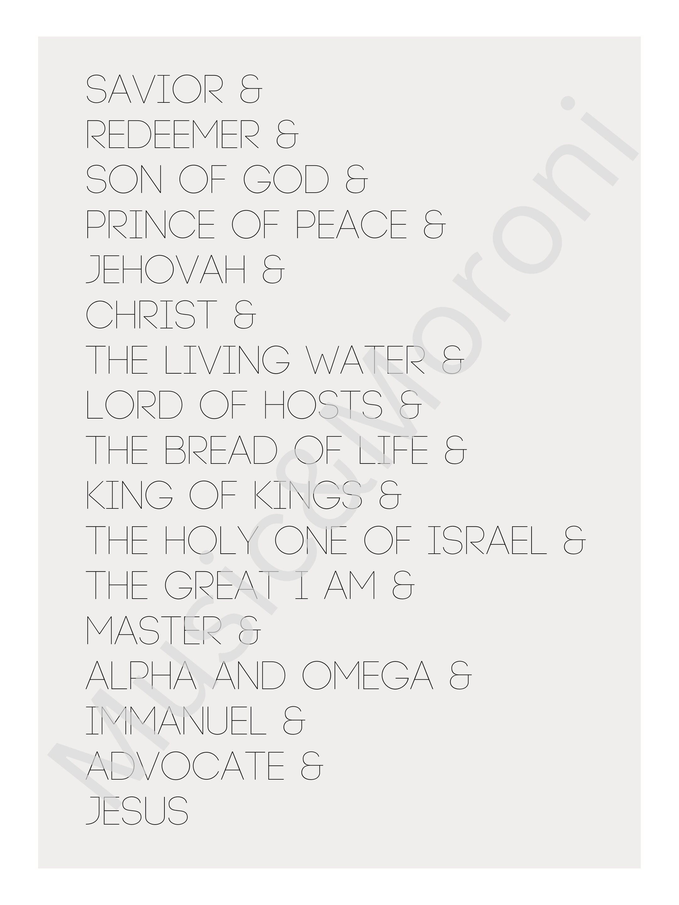 Jesus Names Printable - Etsy