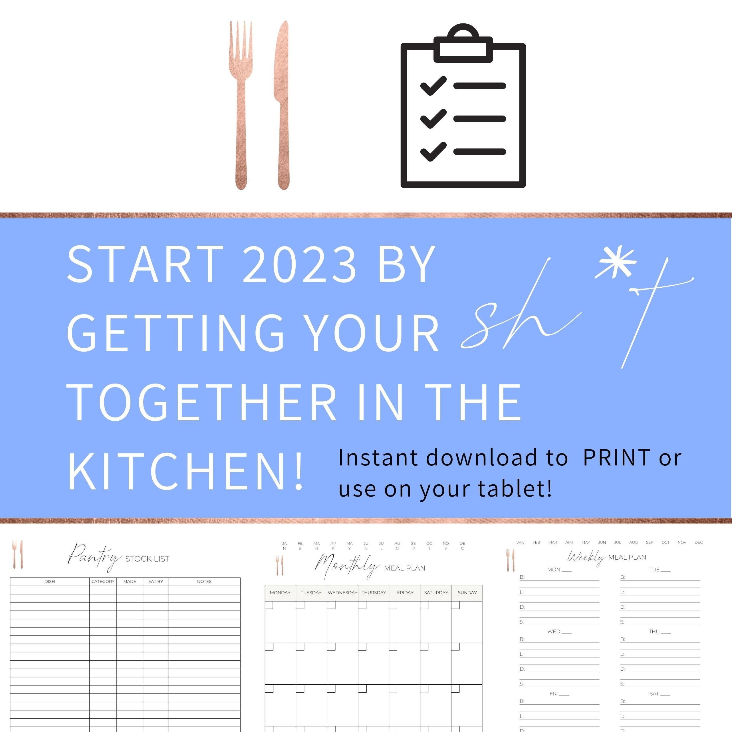 SIMPLE Meal Planner Printable for MOMS, Meal Tracker, Meal Plan & Prep ...