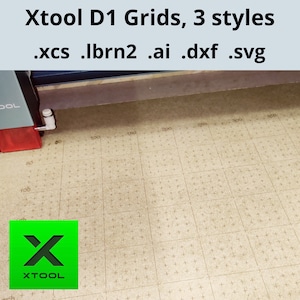 Grille Xtool Creative Space Xtool D1 Pro, Grille de 400x400, Template grille Xtool, Planche à déchet de base, Espace créatif, SVG, Lightburn