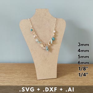 Laser Cut Jewelry Holder, SVG DXF AI, Necklace Organizer Template, Digital Download for laser, Téléchargement instantané, Laser cut storage