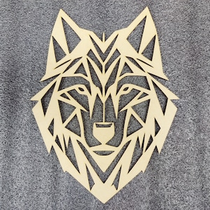 Wolf, tête de loup, Fichier numérique, Fichier SVG, Tête d'aigle découpé au laser, Enfant, Décoration de maison, Animal de la forêt