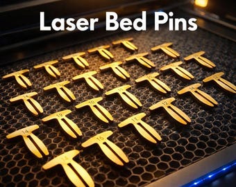 Laser Bed Pins File Pack, Honeycomb Tray Hold-Down Clamps, Digital Files for Xtool, Ortur, Lightburn, SVG, DXF, Pdf, Ai, Xcs, Lbrn2