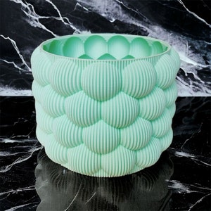 3D stl printing file for a plant pot, bubble vase, interior decoration, flower pot, instant download