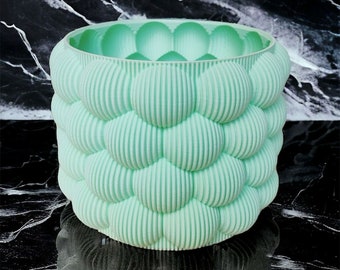 3D stl printing file for a plant pot, bubble vase, interior decoration, flower pot, instant download