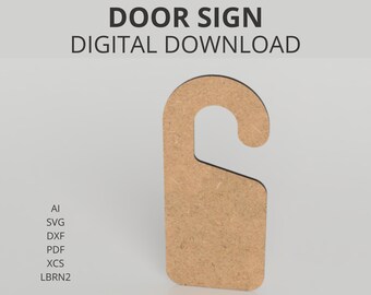 Letrero de puerta, Letrero de puerta, Habitación para niños, Tienda, Archivo SVG, Descarga digital, Xtool, Lightburn
