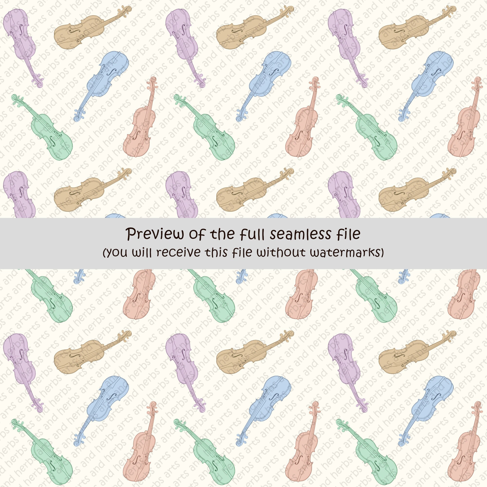 Violin Streamless Pattern Violin Seamless Pattern Jpeg - Etsy