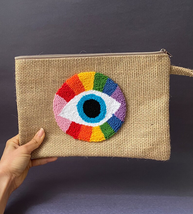 Evil Eye Clutch Bag Handmade Punch Clutch Evening - Etsy