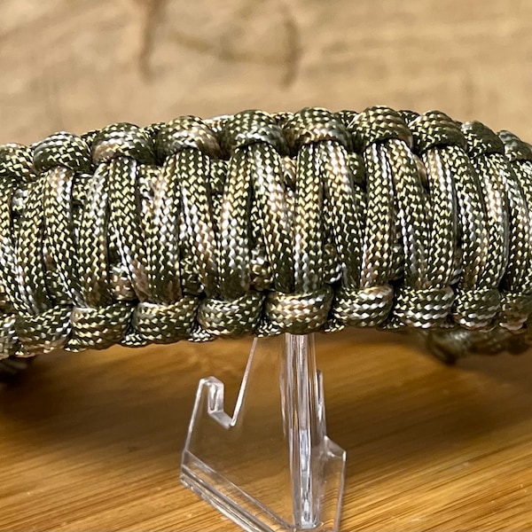 Makramee Paracord Armband Wald Tarn Bracelet Handarbeit in höchster Qualität vegan groß und breit